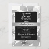 Elegant zwart-wit Vrijgezellenfeest Kaart (Voorkant)