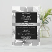 Elegant zwart-wit Vrijgezellenfeest Kaart (Staand voorkant)