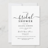 Elegant zwart-wit Vrijgezellenfeest Kaart (Voorkant)