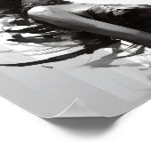 Elegant zwart-wit vrouw Poster - Intricate D (Hoek)