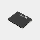 Elegant zwart witbord, stijl aangepast klein post-it® notes (Schuin)