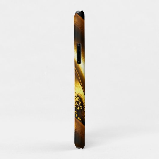 Elegant zwart-witgoud Case-Mate iPhone case (Achterkant/rechts)