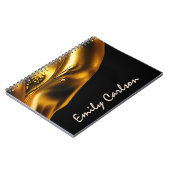 Elegant zwart-witgoud notitieboek (Linkerzijde)