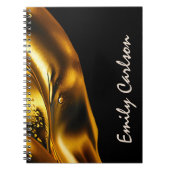 Elegant zwart-witgoud notitieboek (Voorkant)