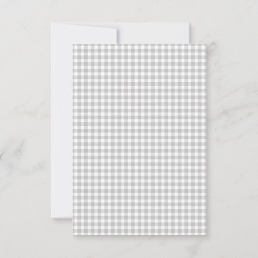 Elegant zwart witte boog Baby shower Bedankkaart (Achterkant)