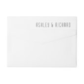 Elegant zwart-witte bruiloft (Achterkant)