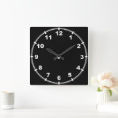 Elegant zwart-witte klok (Huis)