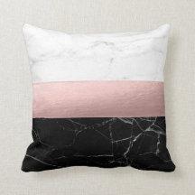 elegant, zwart, witte marmer, roos goud