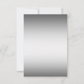 Elegant Zwart & Zilver Verjaardag Kaart (Achterkant)