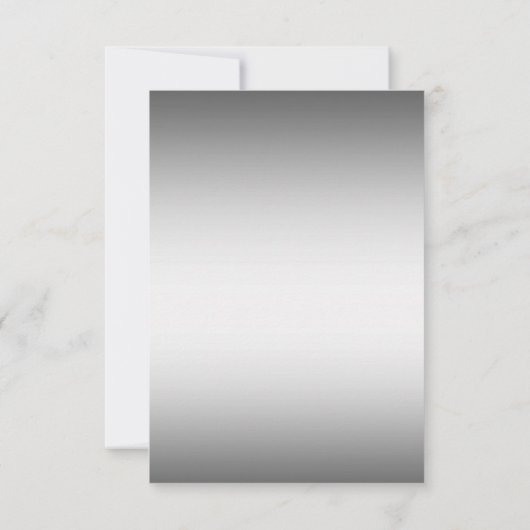 Elegant Zwart & Zilver Verjaardag Kaart (Achterkant)