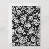 Elegant Zwart Zilveren Rozen Verrassing 30e Verjaa Kaart (Achterkant)