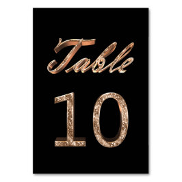 Elegant zwart zwart zwart goud 10 kaart