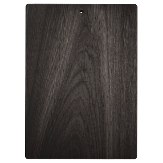 Elegant zwarte eikenhout, aangepaste benaming klembord (Achterkant)