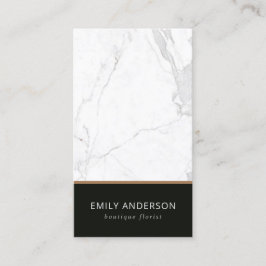 ELEGANT ZWARTE EN WITTE MARBLE TEXTURE PROFESSIONA VISITEKAARTJE