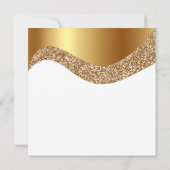 ELEGANT ZWARTE GOUD GLITTER WATER KAART (Achterkant)