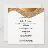 ELEGANT ZWARTE GOUD GLITTER WATER KAART (Voorkant)