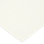 Elegant zwarte ivooraangepaste scriptnaam korte tafelloper (Hoek)