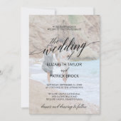 Elegant zwarte kalligrafie | Faded-fotoweddenschap Kaart (Voorkant)