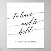 Elegant zwarte kalligrafie om teken te hebben en t poster (Voorkant)