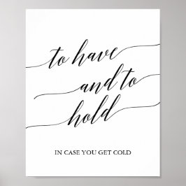 Elegant zwarte kalligrafie om teken te hebben en t poster