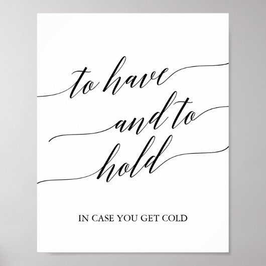 Elegant zwarte kalligrafie om teken te hebben en t poster (Voorkant)