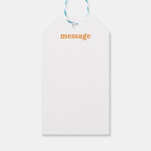 Elegant zwarte kat met Initiaal Klassiek Cadeaulabel (Achterkant)