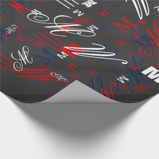 Elegant zwarte koolstofvezel - afdrukachtergrond cadeaupapier (Hoek)