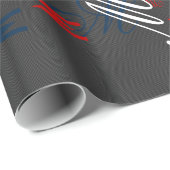 Elegant zwarte koolstofvezel - afdrukachtergrond cadeaupapier (Rol Hoek)