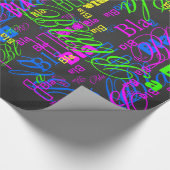 Elegant zwarte koolstofvezel - afdrukachtergrond cadeaupapier (Hoek)