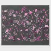 Elegant zwarte koolstofvezel - afdrukachtergrond cadeaupapier (Vlak)