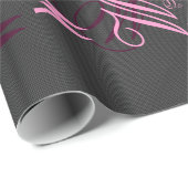 Elegant zwarte koolstofvezel - afdrukachtergrond cadeaupapier (Rol Hoek)