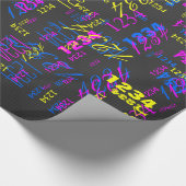 Elegant zwarte koolstofvezel - afdrukachtergrond cadeaupapier (Hoek)