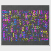 Elegant zwarte koolstofvezel - afdrukachtergrond cadeaupapier (Vlak)