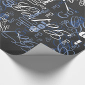 Elegant zwarte koolstofvezel - afdrukachtergrond cadeaupapier (Hoek)