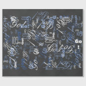 Elegant zwarte koolstofvezel - afdrukachtergrond cadeaupapier (Vlak)