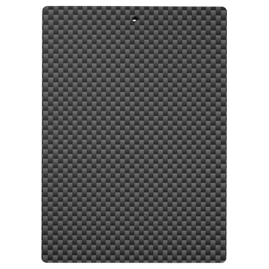Elegant zwarte koolstofvezel - afdrukachtergrond klembord (Achterkant)