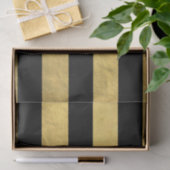 Elegant zwarte stripes Gold Foil bedrukt Tissuepapier (Geschenk)