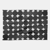 Elegant zwarte waterverf stippen theedoek (Horizontaal)