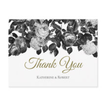 Elegant  Zwarte Witte Rozen met Bericht