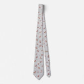 Elegant Zweeds Dala Paard Grijs Rood Stropdas (Voorkant)