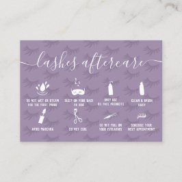 Elegant zweeft na paarse illustraties visitekaartje