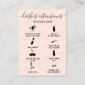 Elegant zweetjes na een wazig roze verticaal visitekaartje (Voorkant)