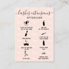 Elegant zweetjes na een wazig roze verticaal visitekaartje