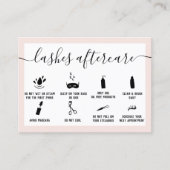 Elegant zweetjes nadien wazig roze illustraties visitekaartje (Voorkant)