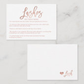 Elegant zweetjes nazorg roos goud simpel wit visitekaartje (Voorkant / Achterkant)