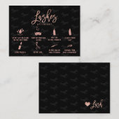 Elegant zweetjes nazorg roos goudillustratie visitekaartje (Voorkant / Achterkant)