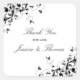 Elegant zwemt zwart en wit als pleister of zegel