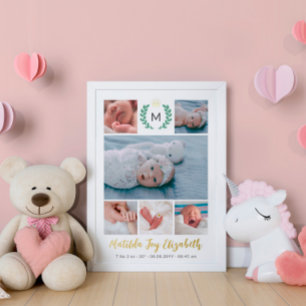 Elegant Zwirly Familienaam 6 Foto's Folie Afdrukke Folie Afdrukken