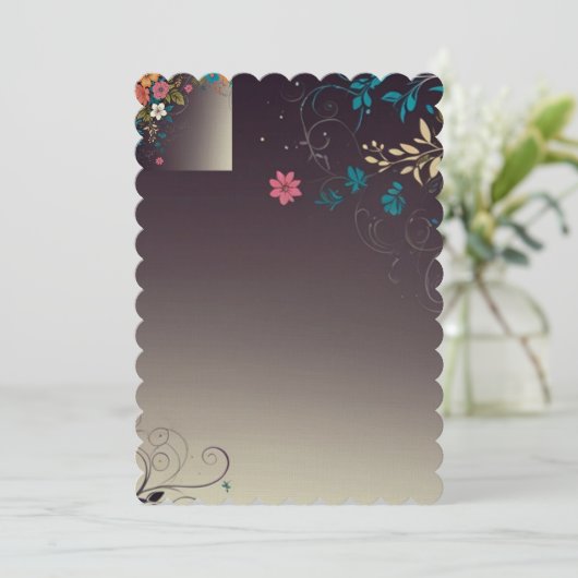 ElegantBackdrop Kaart (Staand voorkant)