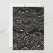 ELEGANTBLACK GOLD MARBLE BIRTHDAY KAART (Achterkant)